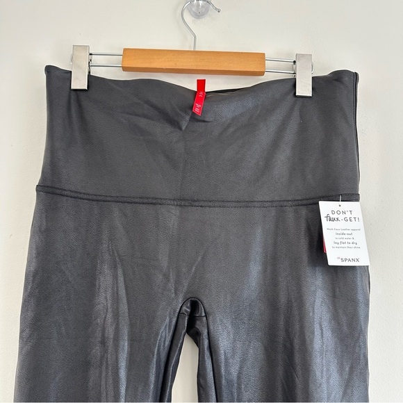 Spanx SPANXshape™ Faux Leather Leggings Black Size 1X 2437P NWT - Picture 6 of 14